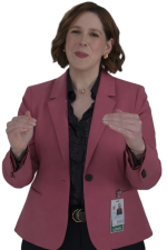 Vanessa Bayer Scrubs Revival Pink Coat - Image 3